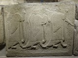 Three priests in long coats, 
Alacahyk, 
14th century B.C.